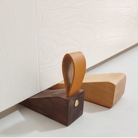Solid Wood Door Stopper Stopper 1. Beech (Beechwood) 2ea