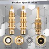 Dreyoo Ceramic Disc Cartridge Replacement for 910-030, Diverter Stem Replacement