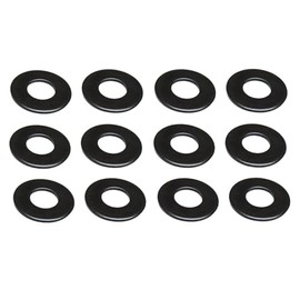 Stainless Steel Black Round Washers, Set of 12, ISO Type (M6*12*1.5)