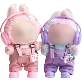 ADLWJS 17cm Plush Toy Cowboy Costume, Character-Style Clothing Series, Detailed Tailoring, Plush Toy Dress, Anime-Style Outfit Set, Character Cosplay, Accessories, Plush Toy Clothing, Kids, Toy