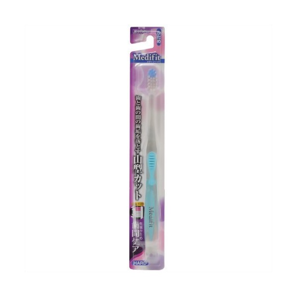 Ebis Medium Fit Chevron Toothbrush, Pack of 1