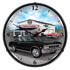 Collectable Sign and Clock GMRE710142 14" 1966 Chevelle Lighted Clock