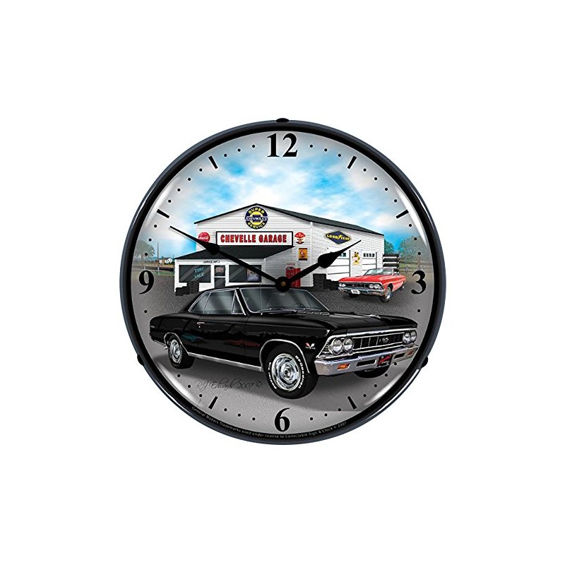Collectable Sign and Clock GMRE710142 14" 1966 Chevelle Lighted Clock