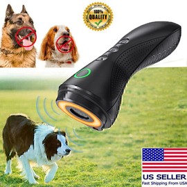 Unbranded NEW 3 Mode Rechargeable Anti Barking Device Ultrasonic Dog Training-Bark Control