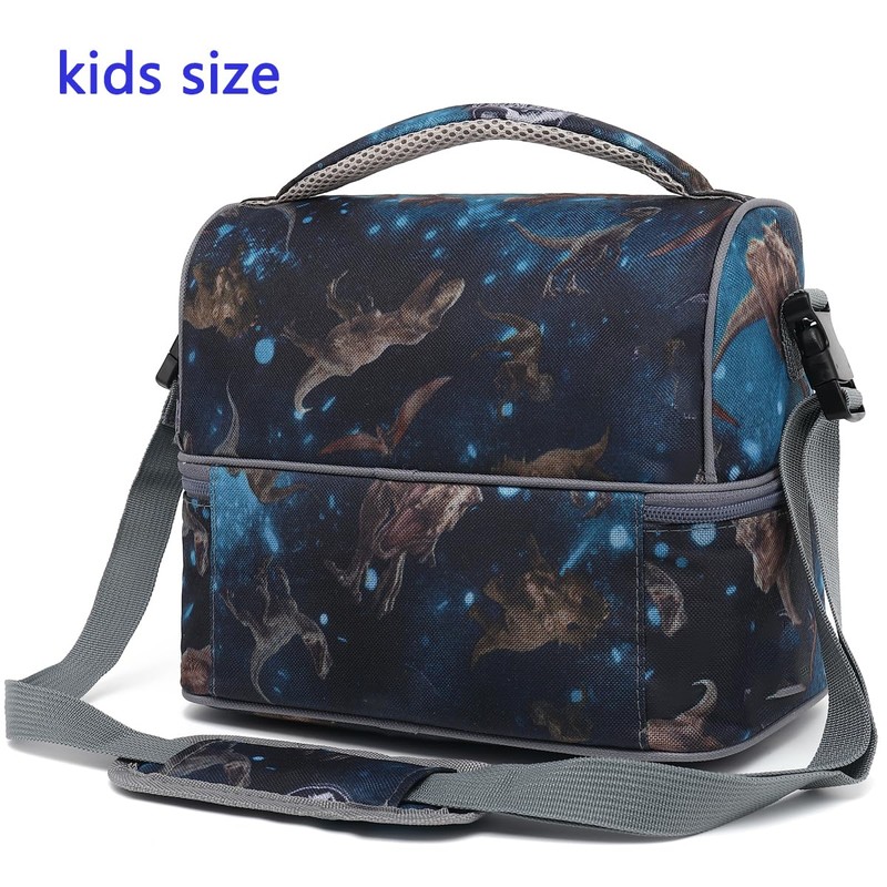 FlowFly Double Decker Cooler Insulated Lunch Bag Large Tote for