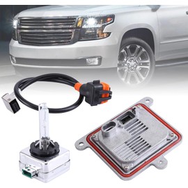 20928264 Hiolpen Xenon Ballast Control Unit & HID Bulb Wire Kit Compatible for Chevy Blazer 19-20 Malibu 13-15 Suburban 14-20 Tahoe 14-20 Impala 18-20(Headlight Part Numbers: 84160412 84160413)