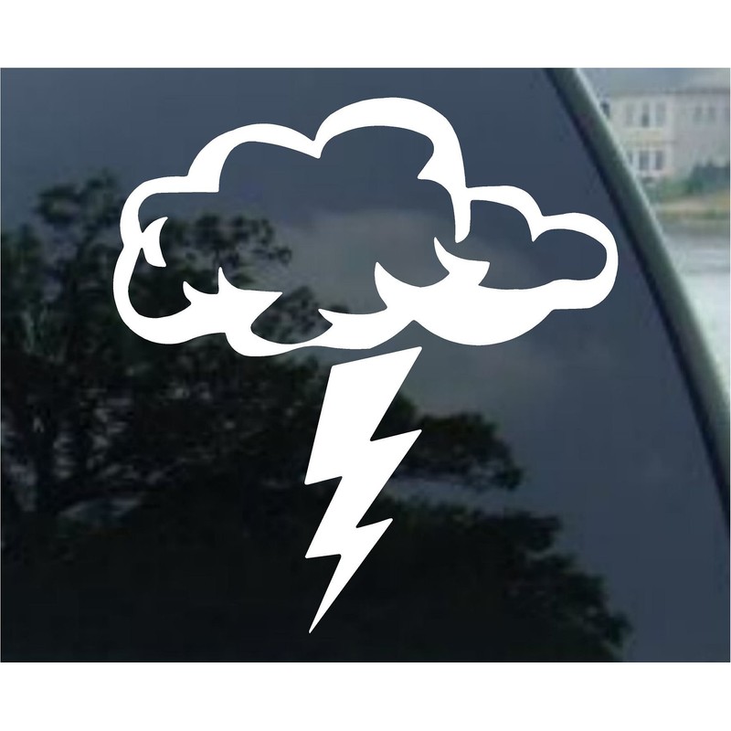 Ranger Products Storm Cloud Lightning Bolt Decal Sticker, Die Cut