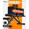 LINBOLUSA Strength Training Bench - 800lbs Durable, Adjusts for Incline,