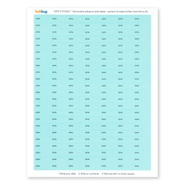 Date Stickies by InchBug - 5 Pack (Summer Blue)
