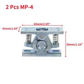 Oedema 2 Pcs Double Roller Catch Spring Loaded Door Lock Zinc Alloy Cabinet Door Latch Closure Hardware for Gardens Bedroom Closet, MP-4