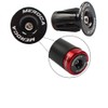 1 Pair Aluminum Bike Handlebar End Plugs, Expanding Locking Bar