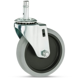 Carlisle FoodService Products CFS SBCC24000 Fold n' Go Cart Metal Replacement Swivel Caster, 4" Wheel Diameter