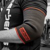 CERBERUS Strength Doppellagige Ellenbogenbandagen, Größe M 27–29 cm, 1 Paar