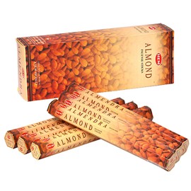 Almond - Box of Six 20 Stick Tubes, 120 Sticks Total - HEM Incense [Misc.]