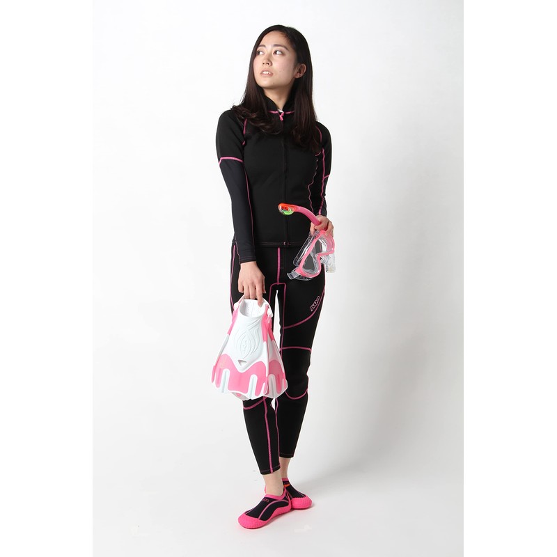 AQA KF-2511N Marine Sports Fin Pop Trekker Candy Pink x