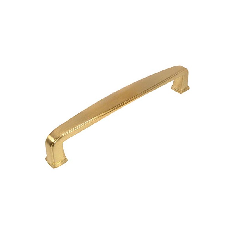 Cosmas® 4392-128BB Brushed Brass Modern Cabinet Hardware Handle Pull -