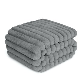 Chicute Waterproof Dog Blanket, Luxury Plush Washable Medium Dogs Blankets for Dog Bed, Super Soft Calming Pet Blanket for Indoors (Grey, 30"x40")