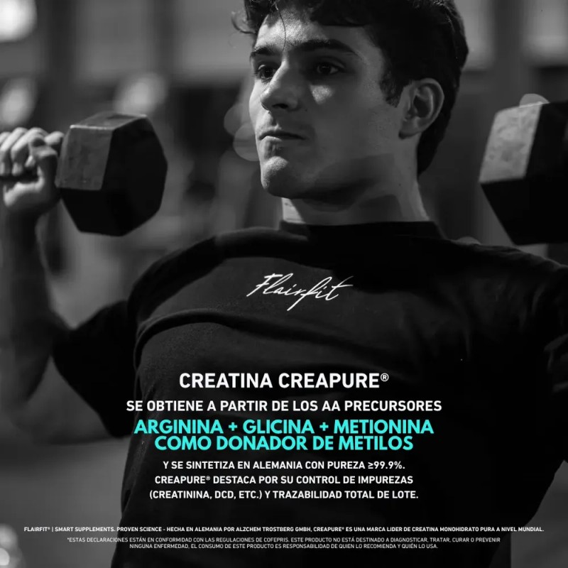Flairfit Creatina Monohidratada Creapure® En Polvo de Alta Pureza |
