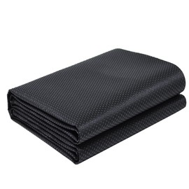 60x40 Inches Antislip Cloth, Vinyl Primary Cloth Backing Fabric, Rug Backing Fabric & Rug Making Supplies Tufting Gun Cushion Punch Needle (Black)