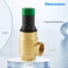 WiseWater 1" G Pressure Relief Valve, 0.2-1.0 bar Visually Adjustable
