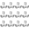 QWORK 3 Way 1/2" Tee PVC Fitting Elbow,12Pack PVC Fitting