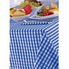 Country Look Gingham Bluebell Pack Of 4 Napkins 16in x