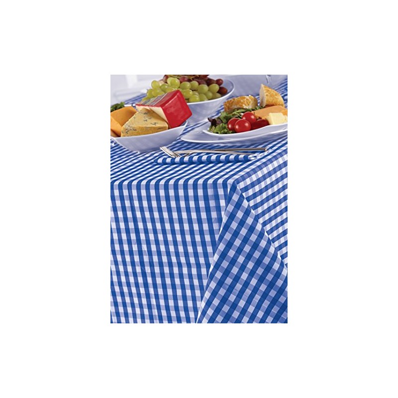 Country Look Gingham Bluebell Pack Of 4 Napkins 16in x