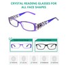 Eyekepper 5-Pack Stylish LookCrystal Aeropittura Arms Spring Hinges Womens Reading