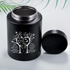 Medium Memorial Urn for Adult Ashes - Black Love Tree