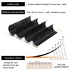 B&Q 1 Tray Self-Fanning Eyelashes, D-0.05-11, Easy Fan Lashes for