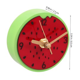 LABRIMP Cartoon Fruit Magnetic Clock for Fridge Round Design Easy to Use Space Saving Decorative Clock for Home Accurate Timekeeping Adorable Kitchen Accessory