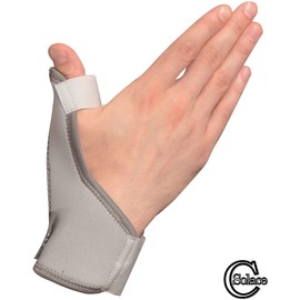 Solace Care Thumb Splint Spica Brace | Provides Support to Wrist & Thumb | Guards Left or Right Hand | For Fracture Arthritis Tenosynovitis & Carpal Tunnel Syndrome (Grey, Small - 13 - 15 cm)