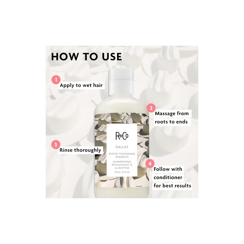 R+Co Dallas Thickening Shampoo, 8.5 Fl Oz