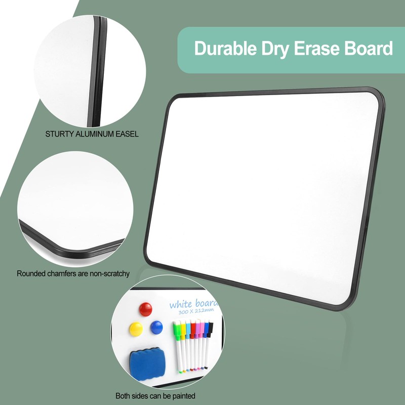 Whiteboard Small 30 x 21 cm Double-Sided Whiteboard Magnetic Dry