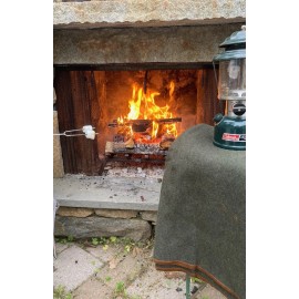 Ektos NEW Drk Green Wool Blanket Full / Queen 66”x90” 4.5lbs Camping Warm Survival