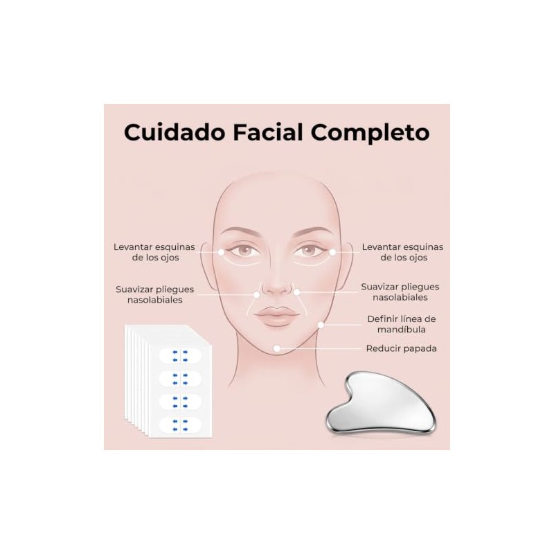 120 PCS Face Lift Tape para Rostro 1Prz guasha facial.