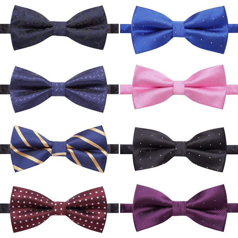 AUSKY 8-Pack Pre-Tied Bow Ties for Men & Boys |