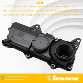 Shtuomoland PCV Valve Oil Trap with Gasket Fits for Volvo XC90 XC60 S60 S80 S90 V60 V90 XC40 XC70 2.0L 4 Cylinder 2014-2021 Replaces 32140004 32242753 31430923 31670210 31316184
