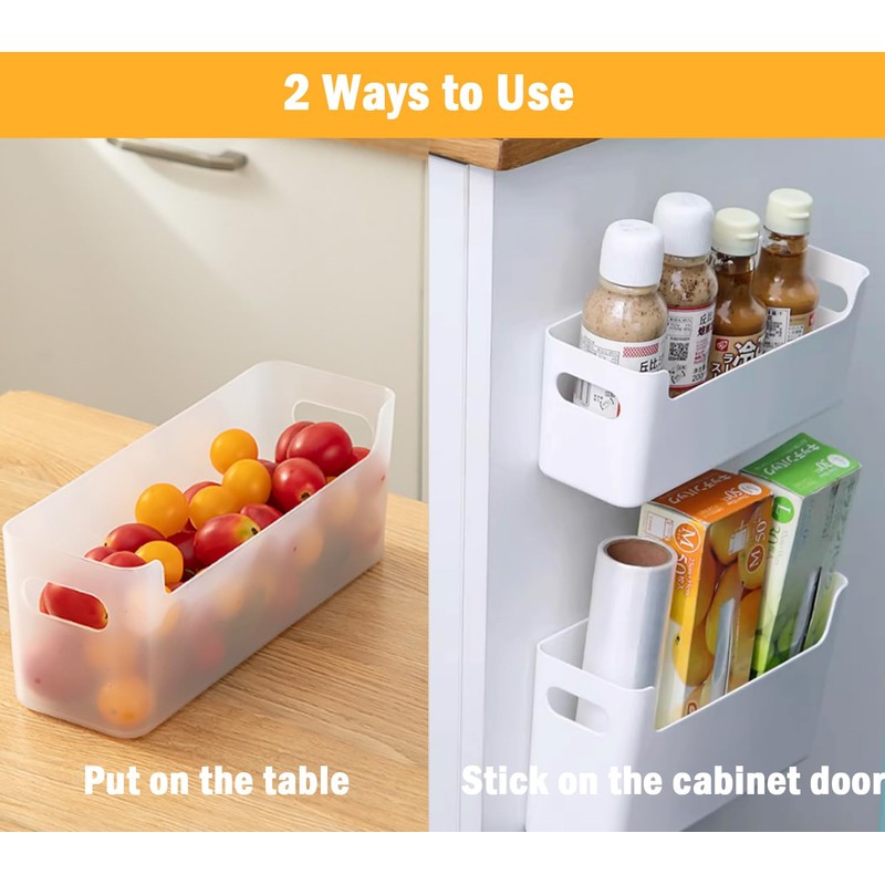 LANSKYWARE 2 Pack Cabinet Organizer Storage, Adhesive Over Cabinet Door