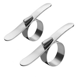 Orange Peeler 2Pcs, Small Ring Stainless Steel Orange Grapefruit Peeler Tool, Anti-Rust and Easy to Clean Citrus Peeling Citrus Peeler