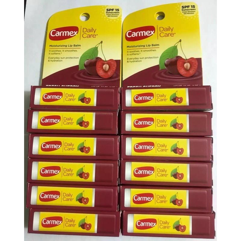 Carmex Lot Of 6 Carmex Stick Moisturizing Lip Balm SPF15