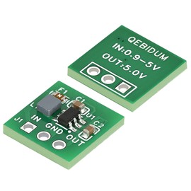 QEBIDUM 10Pack DC-DC Step Up Converter Board Module, 0.9 V 1.5V 1.8V 2.5V 3V 3.3V 3.7V 4.2V to 5V Synchronous Switching Regulator DIY Non-Isolated Voltage Boost Converter for Arduino