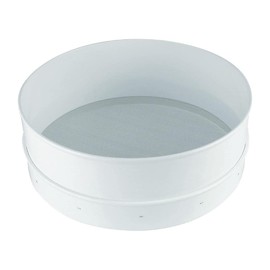 thermohauser Large Plastic Strainer Stainless Steel and ABS Plastic Diameter 30.5 cm Mesh Size 1.8 mm Dishwasher Safe