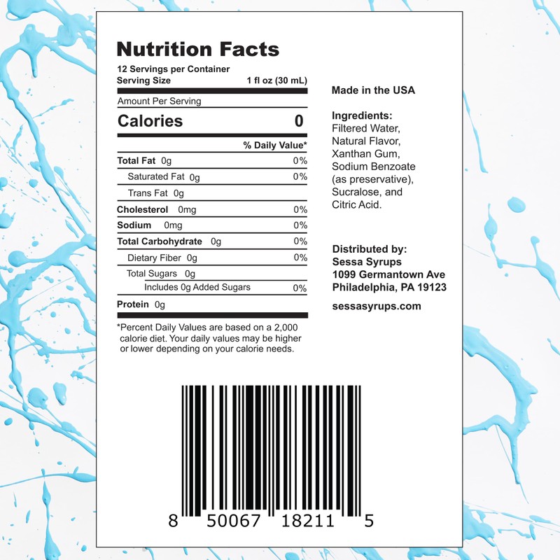Sessa Syrups Sugar Free Simple Syrup - 11.8 Fl Oz