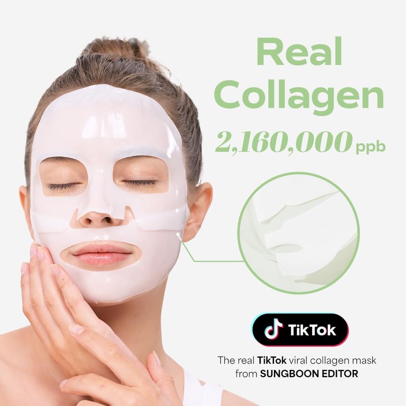 SUNGBOON EDITOR [SUNGBOON EDITOR]Deep Collagen Cica Teatree Soothing Mask (4ea)