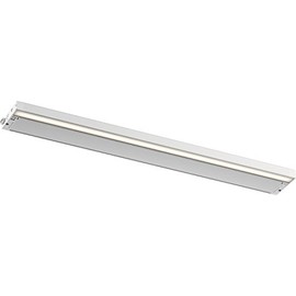 Kichler 6U Series 30" 120V LED Under Cabinet Light in White, Adjustable Light Temperature, 2700K and 3000K, (30" L x 4.25" x 1" H), 6UCSK30WHT