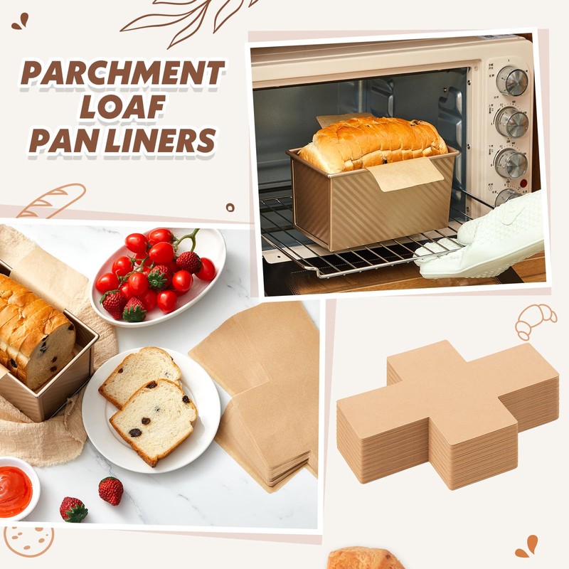 Feifeiya 150 Pcs Loaf Pan Liners for Baking Bread Pan