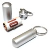 Pill Holder Keyring Keychain -- Airtight & Waterproof -- Store