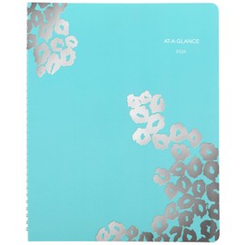 AT-A-GLANCE 2026 Appointment Book Planner, Weekly & Monthly, 8.5" x 11", Hourly, Large, Wild Washes, Teal (523-905-26)