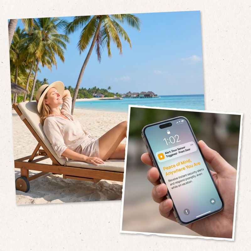 WiFi Wireless Alarm System for Home Security - 24/7 Protection